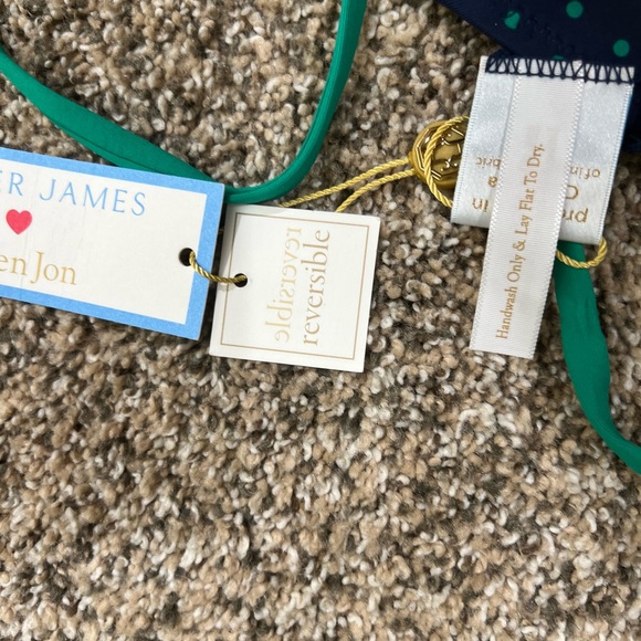 NWT reversible string bikini top size small James Draper Helen Jon - Picture 7 of 8